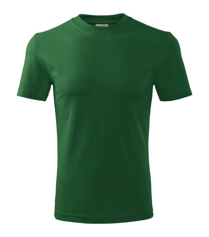 Base majica kratkih rukava unisex tamno zelena L tamno zelena