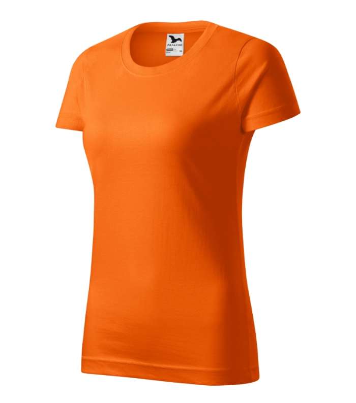 Basic majica kratkih rukava zenska narancasta L narancasta