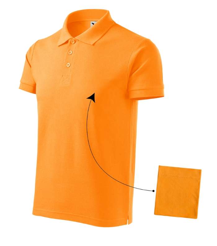 Cotton polo majica muska boja mandarine 2XL boja mandarine