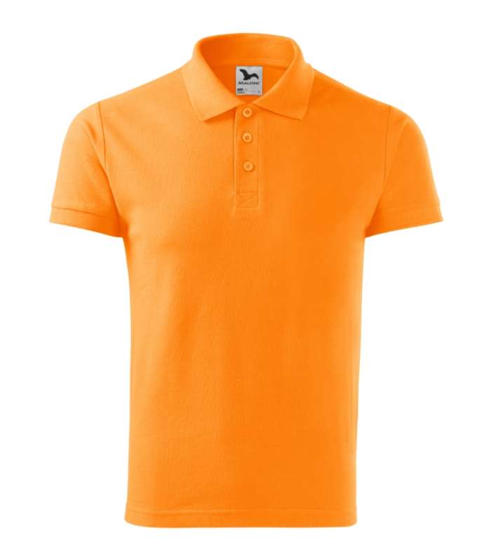 Cotton polo majica muska boja mandarine M boja mandarine