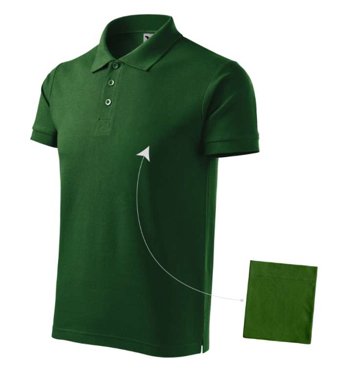 Cotton polo majica muska tamno zelena 3XL tamno zelena