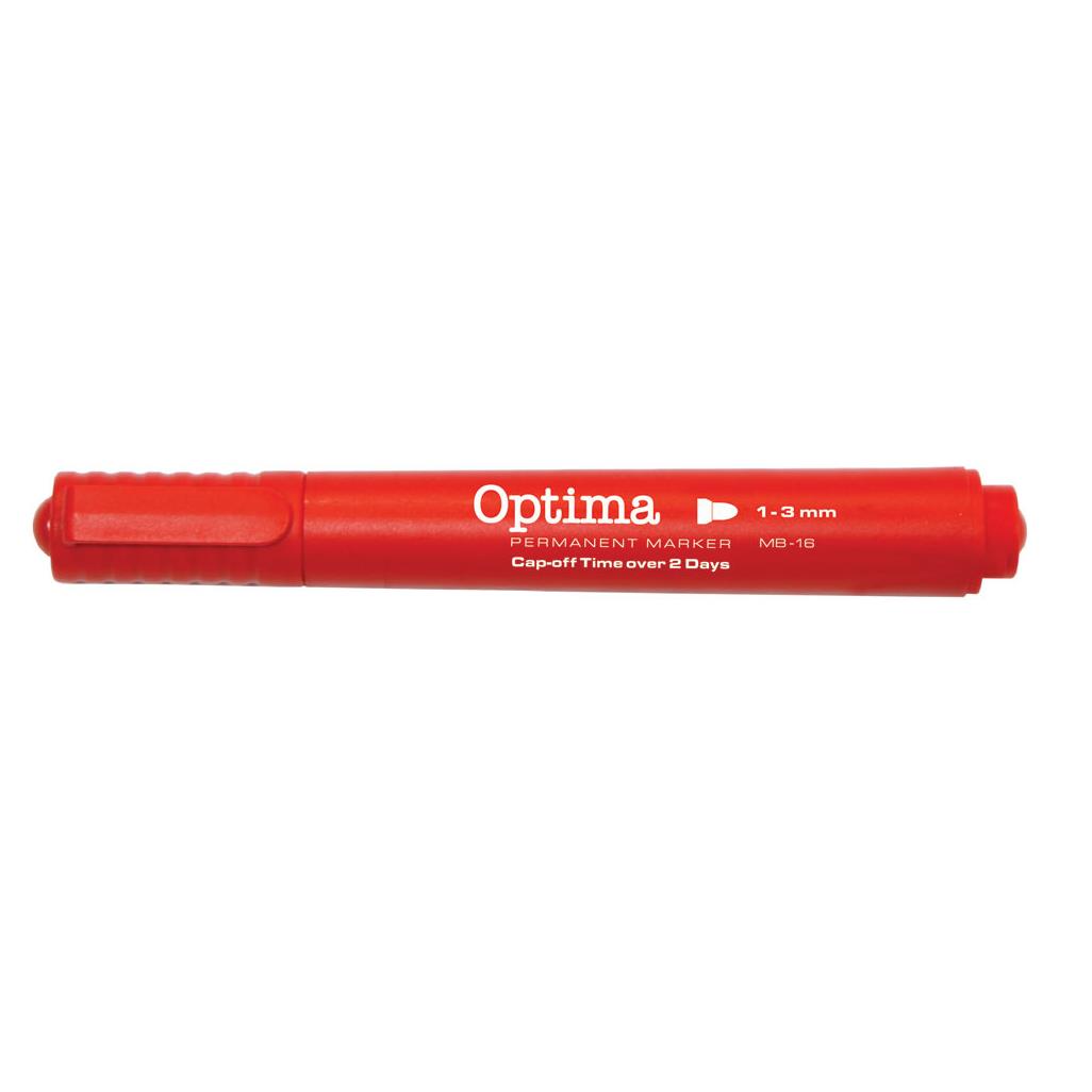 Marker perm. OPTIMA MB16 3mm okrugli vrh crveni 120937 P12/144/864