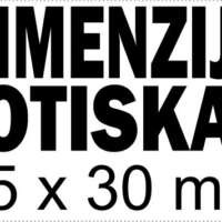 Dimenzije otiska